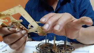 Assembling of Seikosha 8 days winding clock [upl. by Nunes]