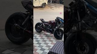 modified Bajaj vikrant v15 ll cafe racer ll fiberglass build ll custompaint ll custom wheel cover [upl. by Torbert]