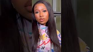 Collaboration with XRSBEAUTYHAIR COOPERATIONFrontal Clear Clean Hairline Lace Wig youtubeshorts [upl. by Nnairret]