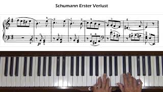 Schumann Erster Verlust Album for the Young Op 68 No 16 Piano Tutorial [upl. by Waal]