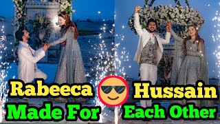 Rabeeca hussain ki engagement  Rabeeca khan engagement grand event [upl. by Viva]