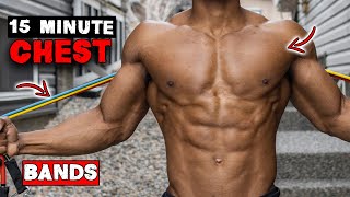 15 MINUTE CHEST WORKOUT WITH FITBEAST RESISTANCE BAND [upl. by Holloway]