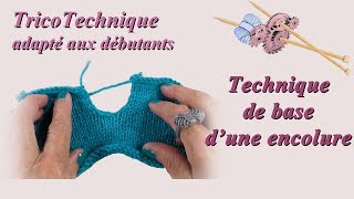 Tuto Tricot pour débutant  Les bases dune encolure [upl. by Asyar203]