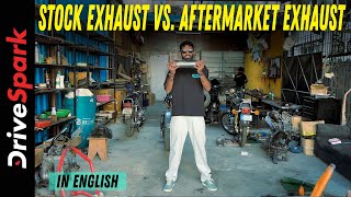 Stock Exhaust vs Aftermarket Exhaust  Differences Explained  Vedant Jouhari [upl. by Sension]