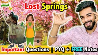 Lost Springs  Flamingo  CH  2  FREE Notes  Important Questions 🇮🇳 [upl. by Banks376]