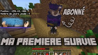 MA PREMIÈRE SURVIE MINECRAFT  Avec un Abonné [upl. by Baiel626]