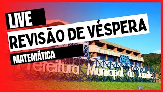 REVISÃO DE VÉSPERA matemática  CONCURSO PREFEITURA DE JOINVILLE  BANCA CEBRASPE [upl. by Stu]