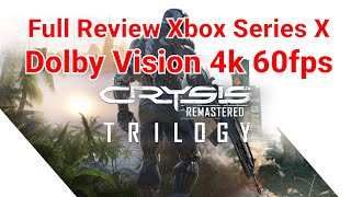 Crysis Remastered Trilogy Review Xbox Series X Dolby Vision 4K 60fps its literally perfect now [upl. by Ridan916]