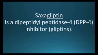 How to pronounce saxagliptin Onglyza Memorizing Pharmacology Flashcard [upl. by Sirdna]