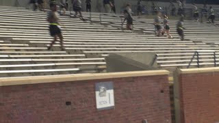 Georgia Southern University community remembers 911 with Memorial Stair Climb [upl. by Yelehsa]