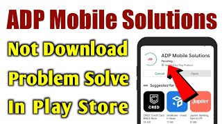 ADP Mobile Solutions app not download problem solved in google play store [upl. by Ahsote]