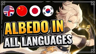 Albedo ALL LANGUAGE VOICE WHICH ONE IS THE BEST  Genshin Impact Patch 12 [upl. by Osterhus]