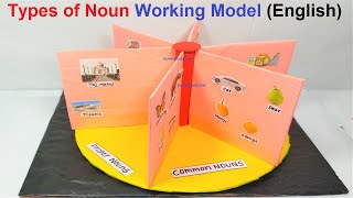 types of noun working model english model  howtofunda craftpiller [upl. by Nonnac]