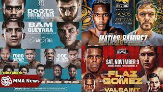 MMA News Latest Boxing tonight November 9 2024 What are the fights lined up [upl. by Ennairod]