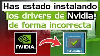 Esta es la MEJOR forma de instalar los Drivers de NVIDIA  NVCleanstall [upl. by Floss]