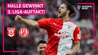 Hallescher FC  RW Essen  Highlights 3 Liga  MAGENTA SPORT [upl. by Batista493]