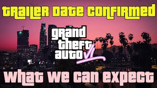 GTA 6 First Trailer Date Confirmed What we can Expect Predictions Future Trailers Preorders ETC [upl. by Merras]