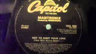 MANTRONIX GotToHaveYourLove 1989 [upl. by Nysilla]