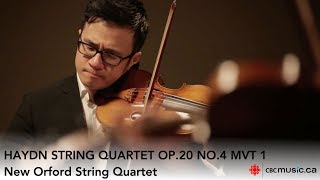 Haydn String Quartet Op20 No4 1st mvt  New Orford String Quartet [upl. by Loella]