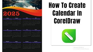 How To Create calendar Design In Corel Draw [upl. by Zerline]