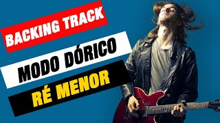 Modo Dórico Backing Track em Dm Ré Menor MODOS GREGOS  ESCALA E INTERVALOS [upl. by Gamal]