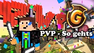 Minecraft PVP  So gehts  l NEUER GommeHDnet Minecraft Server Spielmodus [upl. by Ail]