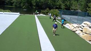 Croquet Court installation Cashiers NC [upl. by Darb]