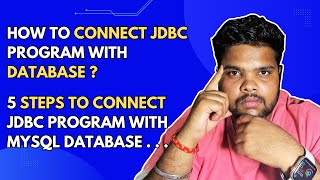 How to Connect JDBC Program with MySql Database  JDBC Connection Program  Advance Java Concepts [upl. by Lothair188]