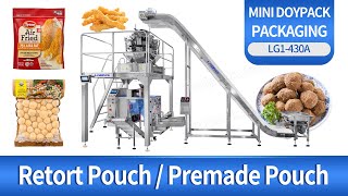 Automatic Retort Pouch Bag Mini Doypack Weighing Packing Machine With Vacuum Device [upl. by Nytsua807]