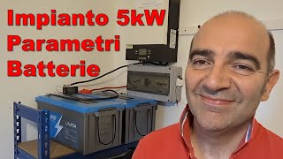 Collegamento e impostazione parametri batteria LiFePo 4 GELEIPU impianto fotovoltaico Voltronic 5kw [upl. by Sungam836]