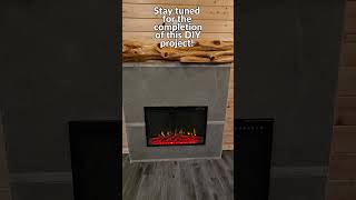 DIY fireplace MantelRustic red cedar amp Electric fireplace with Sharon [upl. by Rehc]