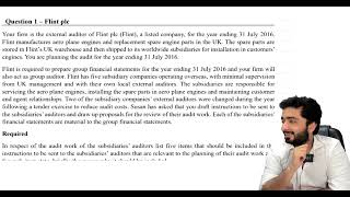 ISA 600  PRACTICE SESSION 1  ICAEW and ICAP SUMMER 2021 Question [upl. by Ciro]