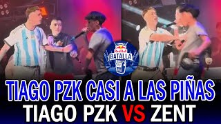 ¡TIAGO PZK vs ZENT Casi TERMINAN a las PIÑ4S en RED BULL [upl. by Alton]