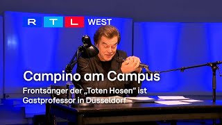 Campino am Campus quotTote HosenquotFrontsänger ist Gastprofessor in Düsseldorf  RTL WEST 02042024 [upl. by Baalman]