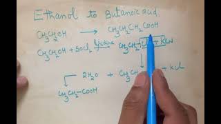 How to convert Ethanol to Butanoic acid [upl. by Rickard760]