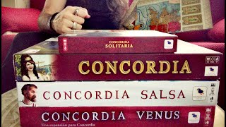 TODO CONCORDIA La saga completa con todas las expansiones y mapas de este gran juego de mesa [upl. by Portingale]