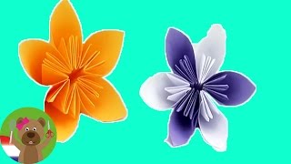 Bloemen vouwen origami DIY – Mooie bloemen voor de lente – Pasen instructies [upl. by Acnayb]