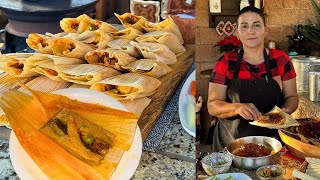 Tamales de Carne con Verdura Tradicionales de Diciembre  La Herencia de las Viudas [upl. by Artamas]