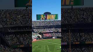 Oakland As Final Win at the Coliseum Cool and The Gang Celebration [upl. by Gentilis]