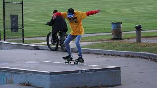 Traverse City Civic Center Skate Park Fall 4K Sony AX 100 [upl. by Mairym645]