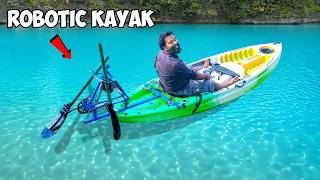 Robot Powered Kayak  ഈ റോബോട്ടിന് വഞ്ചി തുഴയാൻ പറ്റുമോ  M4 Tech [upl. by Lamee]