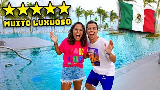 TOUR PELO NOSSO HOTEL 5 ESTRELAS EM CANCUN MUITO LUXUOSO [upl. by Ydak52]