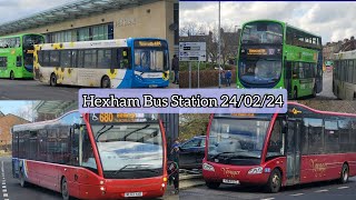 Buses at Hexham Bus Station  240224 [upl. by Adelaide]