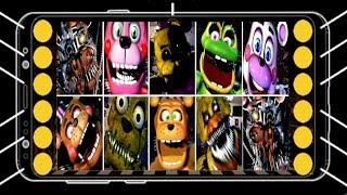 ALL ANDROID JUMPSCARES  Ultimate Custom Night [upl. by Eimmij688]