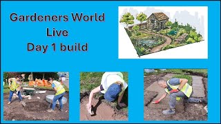 Gardeners World Live build day 1 [upl. by Ylrebmi253]