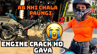 Bike ka engine crack ho gaya😭😭 [upl. by Eidderf]