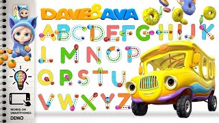 Writing Alphabets with Dave and Ava Tracing App [upl. by Trilbie]