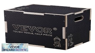 VEVOR 3 in 1 Plyometric Jump Box 161412 Inch Wooden Plyo Box Review [upl. by Hut564]