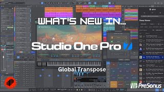 Studio One Pro 7  Global Transpose [upl. by Erde]