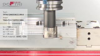 DoForceTri  Costeffective shoulder milling cutter for high productivity [upl. by Matelda241]